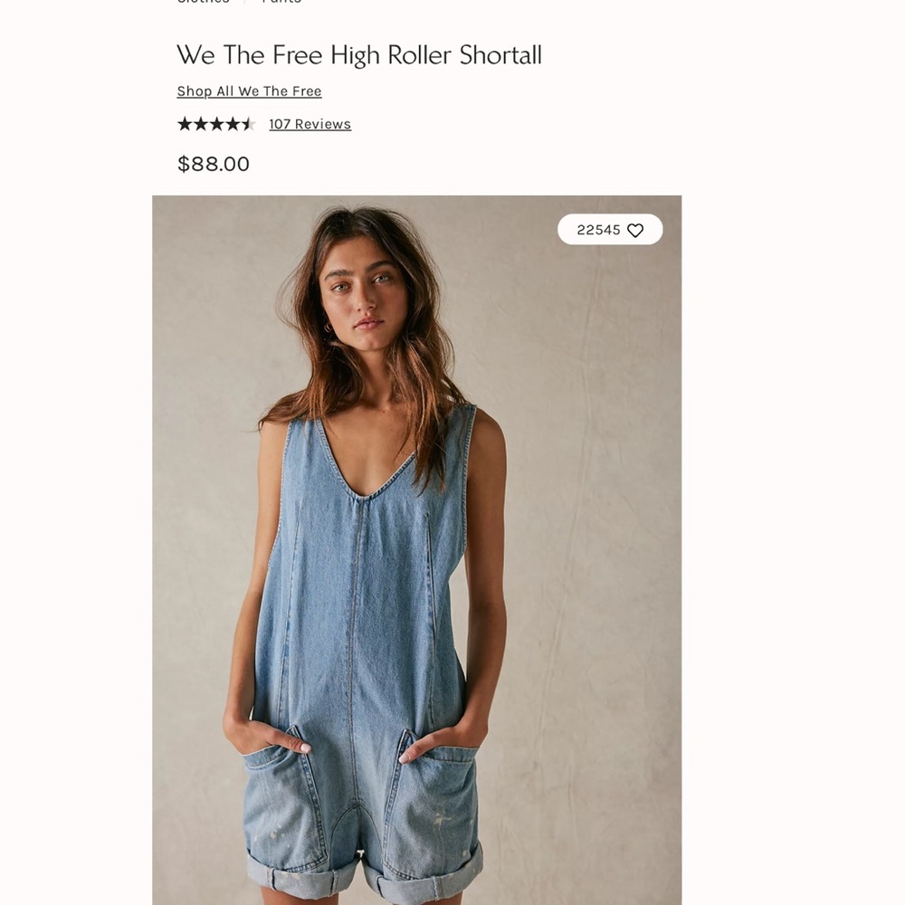 We The Free High Roller Shortall